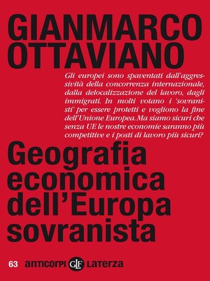 cover image of Geografia economica dell'Europa sovranista